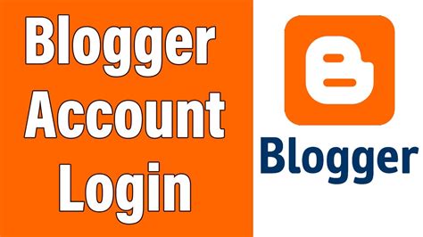blogger com login account